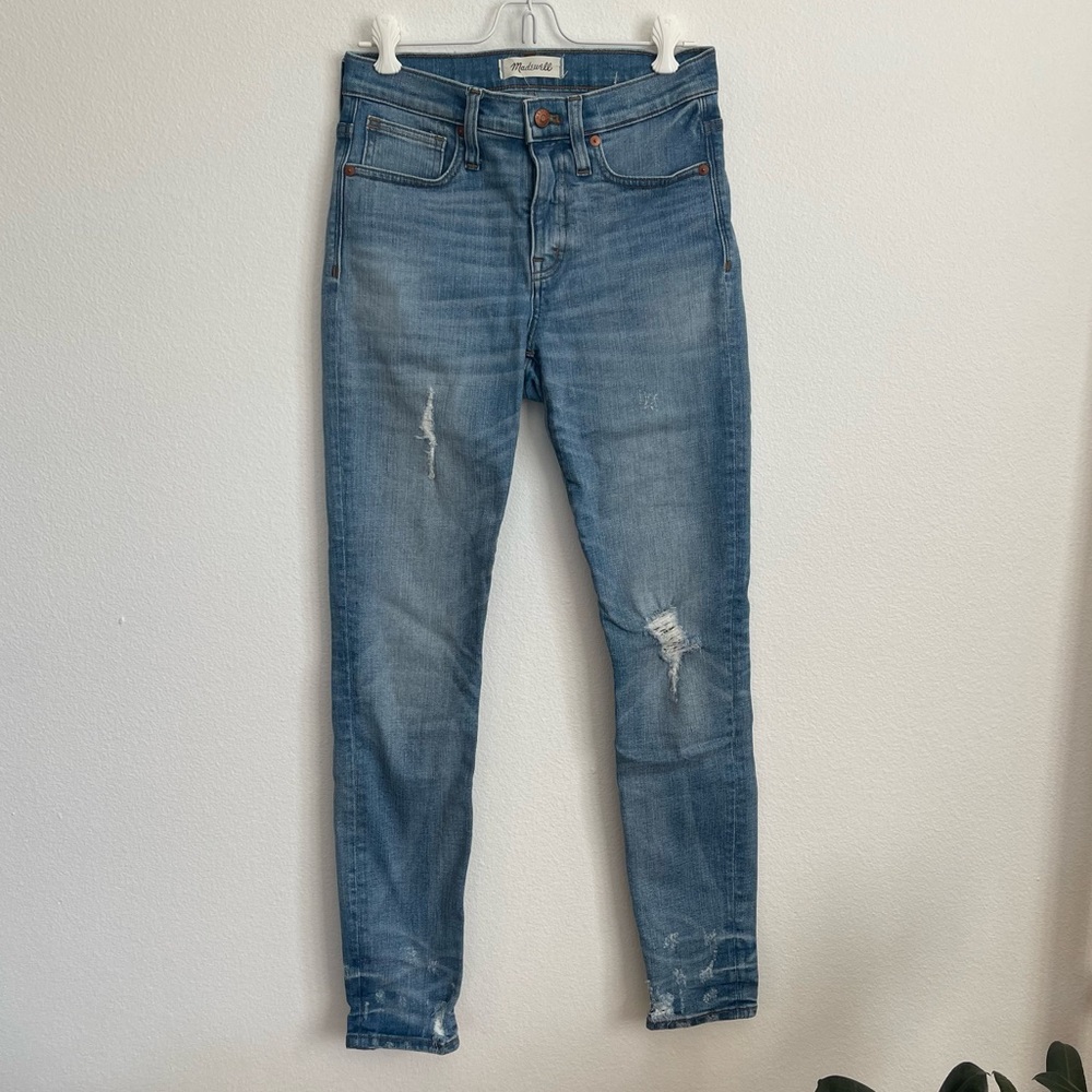 Madewell 9” High-Rise Distressed Skinny Jeans